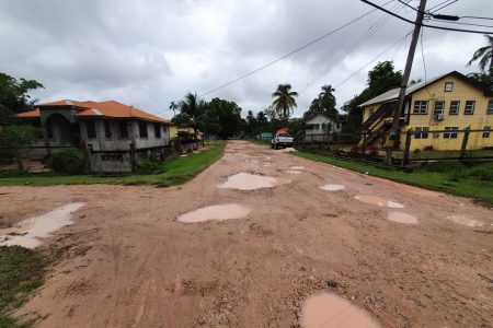 One of the roads to be repaired. (Ministry of Public Works photo) 