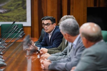 The MACORP team at the meeting (Office of the President photo)
