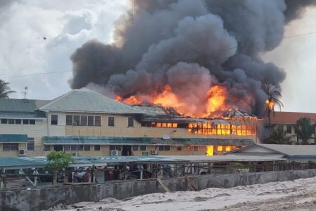 The fire at the OPR last year (SN file photo)