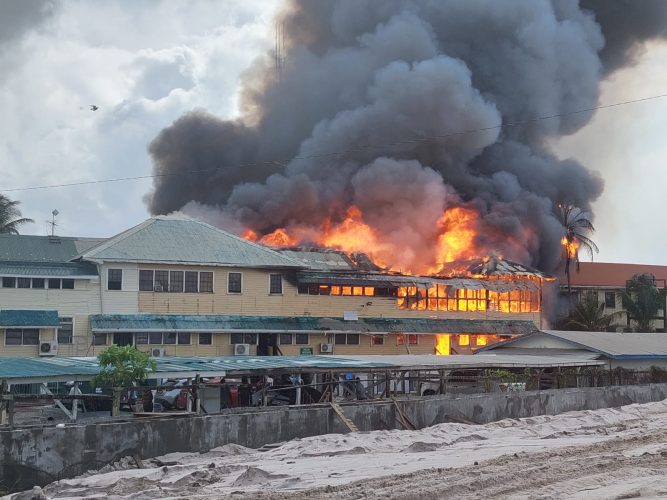 The fire at the OPR last year (SN file photo)