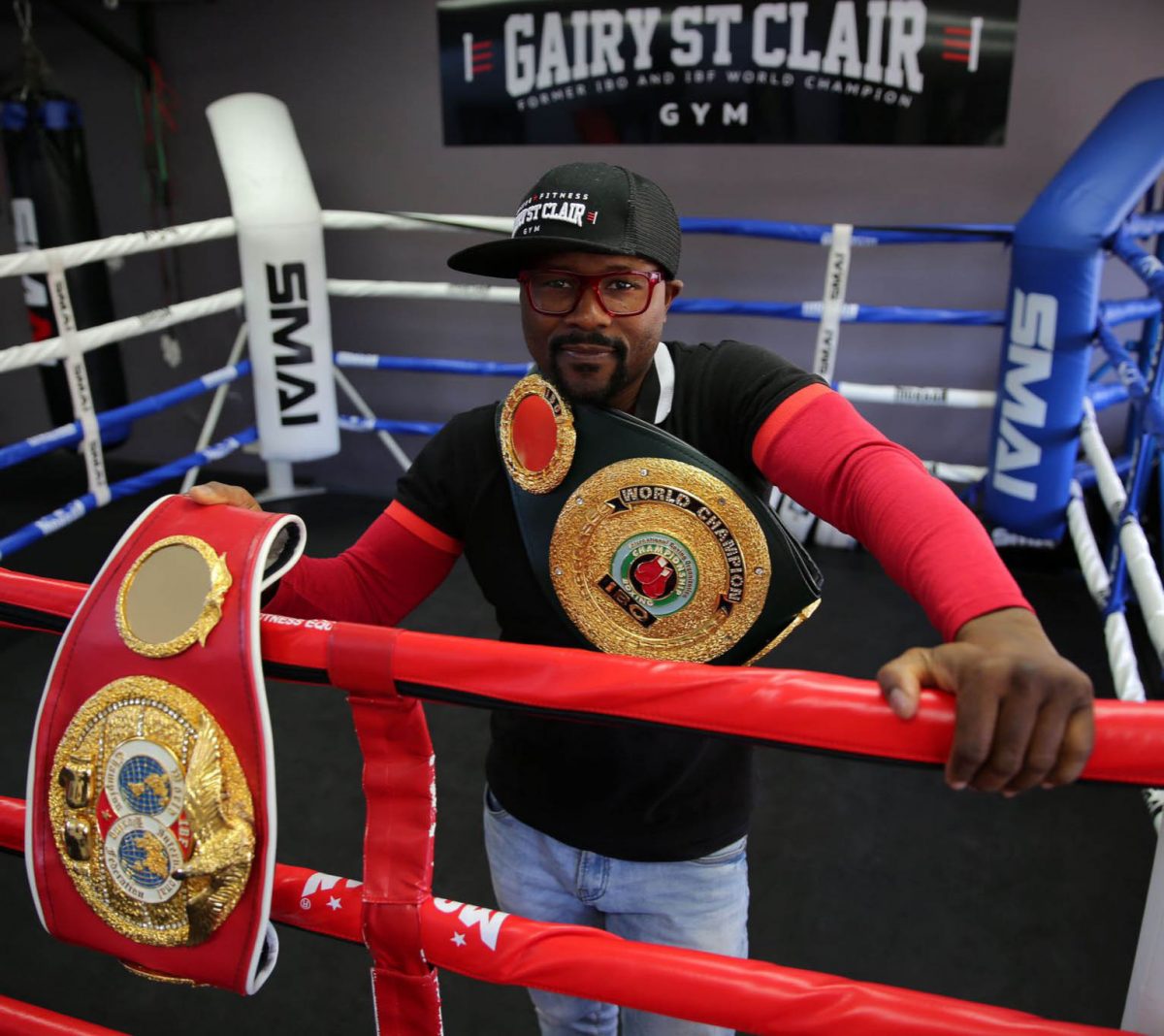 Former IBF and IBO junior lightweight champoin Gairy Sr Clair