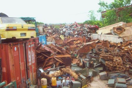 A Scrap Metal Yard in Guyana