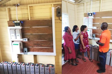 The 4kW Hybrid Inverter & 21.6kWh Battery Energy Storage System installed and demonstrated to Teachers of the Chinese Landing Primary School
