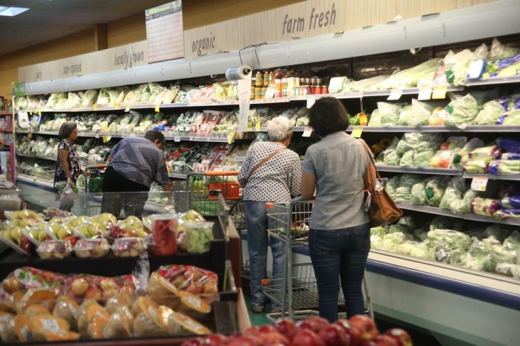 Shopping greens in a T&T supermarket
