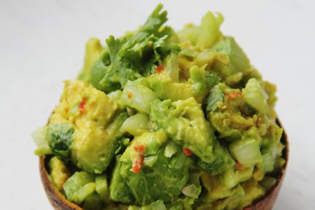 Avocado-Cucumber Salad with Preserved Lime Dressing
(Photo by Cynthia Nelson)
