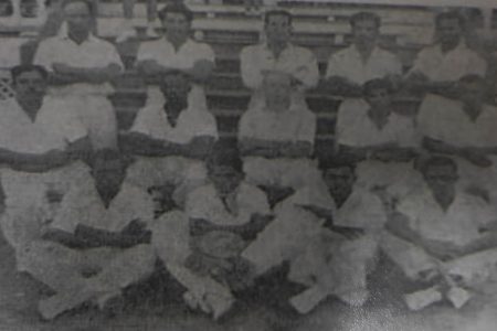The 1952 Berbice Inter County cricket team.