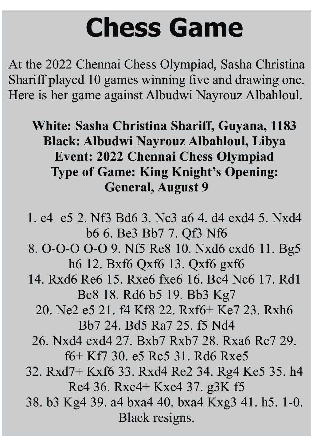 Chess Olympiad 2022 GK part 2 Chess Olympiad 2022 GK Questions