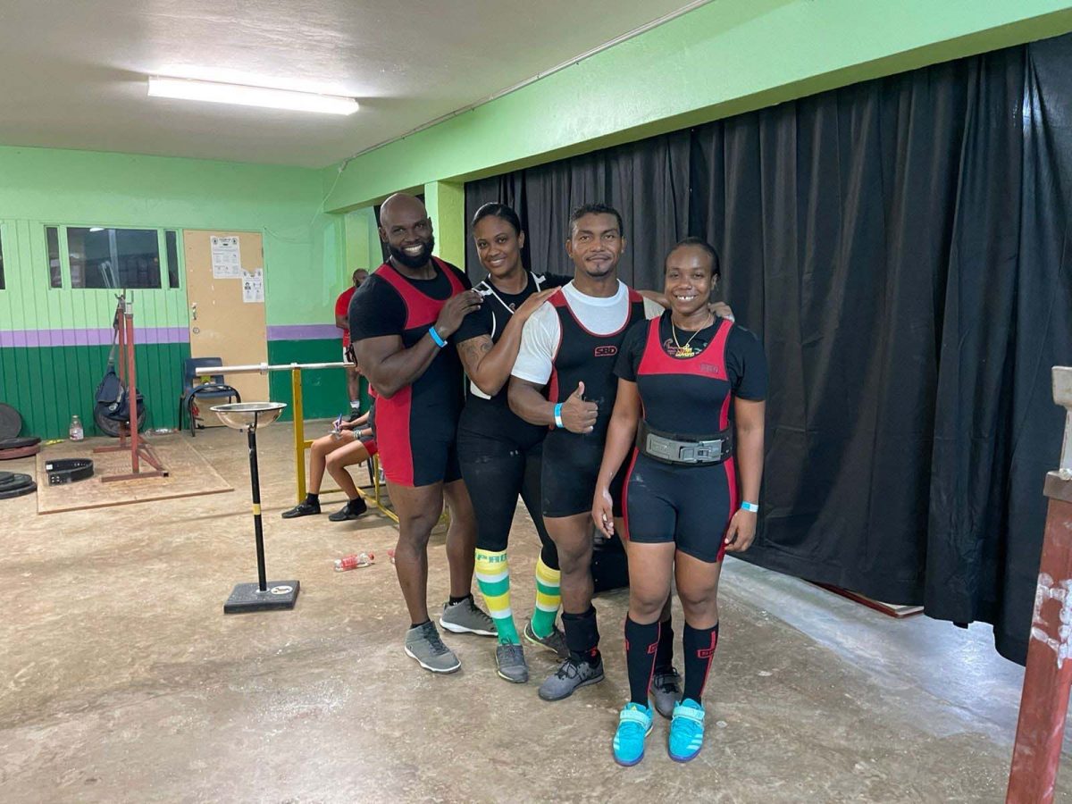 Team Guyana’s quartet of Julio Sinclair, Kean Andrews, Carlos Petterson-Grifith and Junica Pluck.
