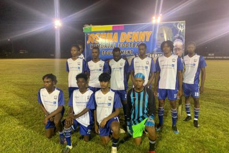  Santos, left and GFC will clash Friday in the final of the Joshua Denny memorial U20 football championships.