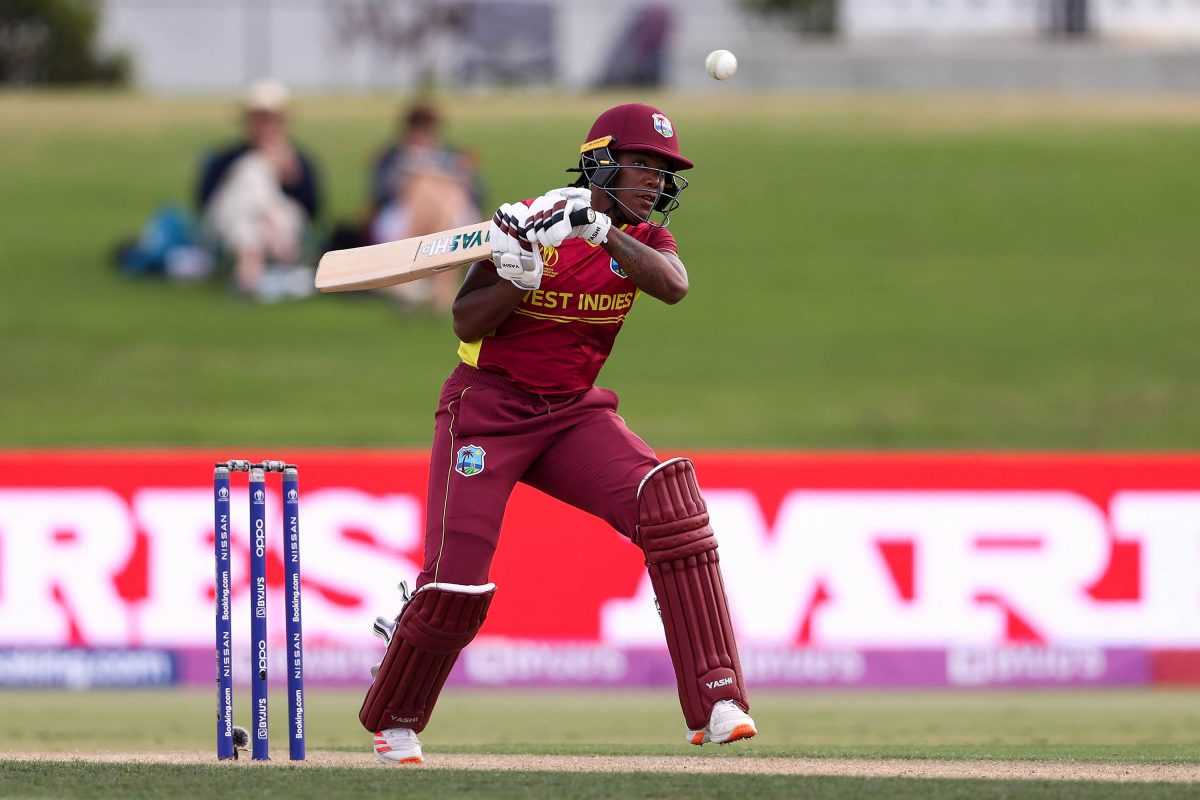 Chinelle Henry topscored for the West Indies women’s team during their narrow defeat to New Zealand in the opening ODI yesterday in Antigua
