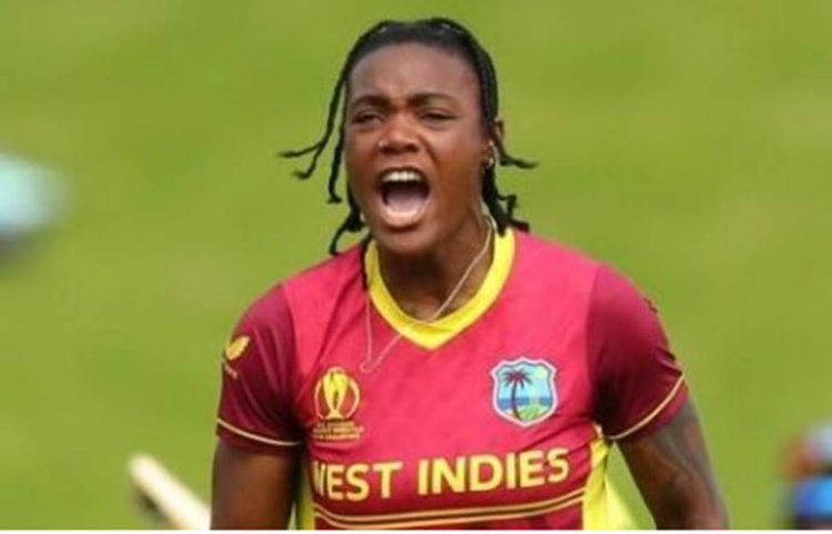 Chinelle Henry … grabbed a
three-wicket haul. 