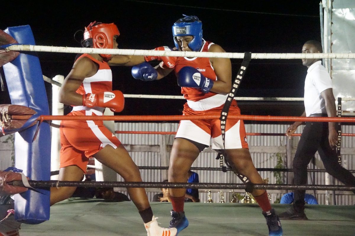 An exhibition bout featuring sisters, Alesha and Abiola Jackman was staged during the event at Rose Hall Town on Saturday evening.
(Emmerson Campbell photo)