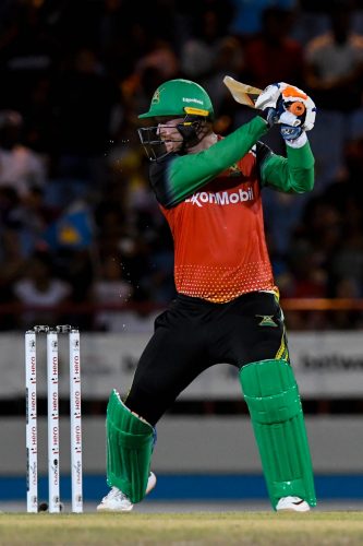 GROS ISLET, SAINT LUCIA - Heinrich Klaasen of Guyana Amazon Warriors hits 4 during the Men’s 2022 Hero Caribbean Premier League match 13 between Saint Lucia Kings and Guyana Amazon Warriors at Daren Sammy National Cricket Stadium yesterday in Gros Islet, Saint Lucia. (Photo by Randy Brooks - CPL T20/CPL T20 via Getty Images)Pix Klaasen11