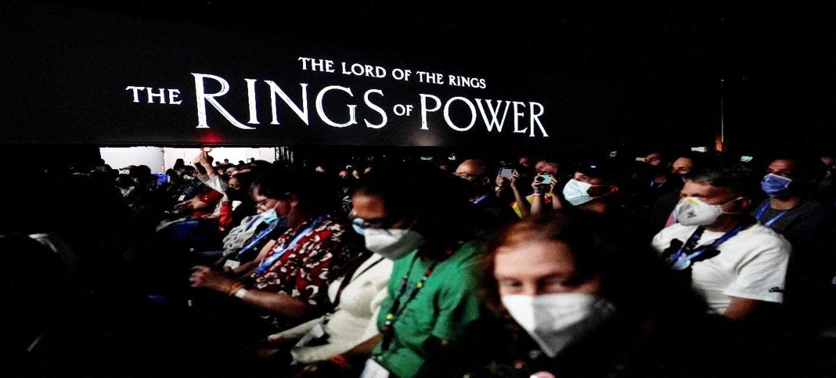 Fans listen to a panel introducing the Prime Video streaming series The Lord of the Rings: The Rings of Power at Comic-Con International in San Diego, California, U.S., July 22, 2022. REUTERS/Bing Guan
