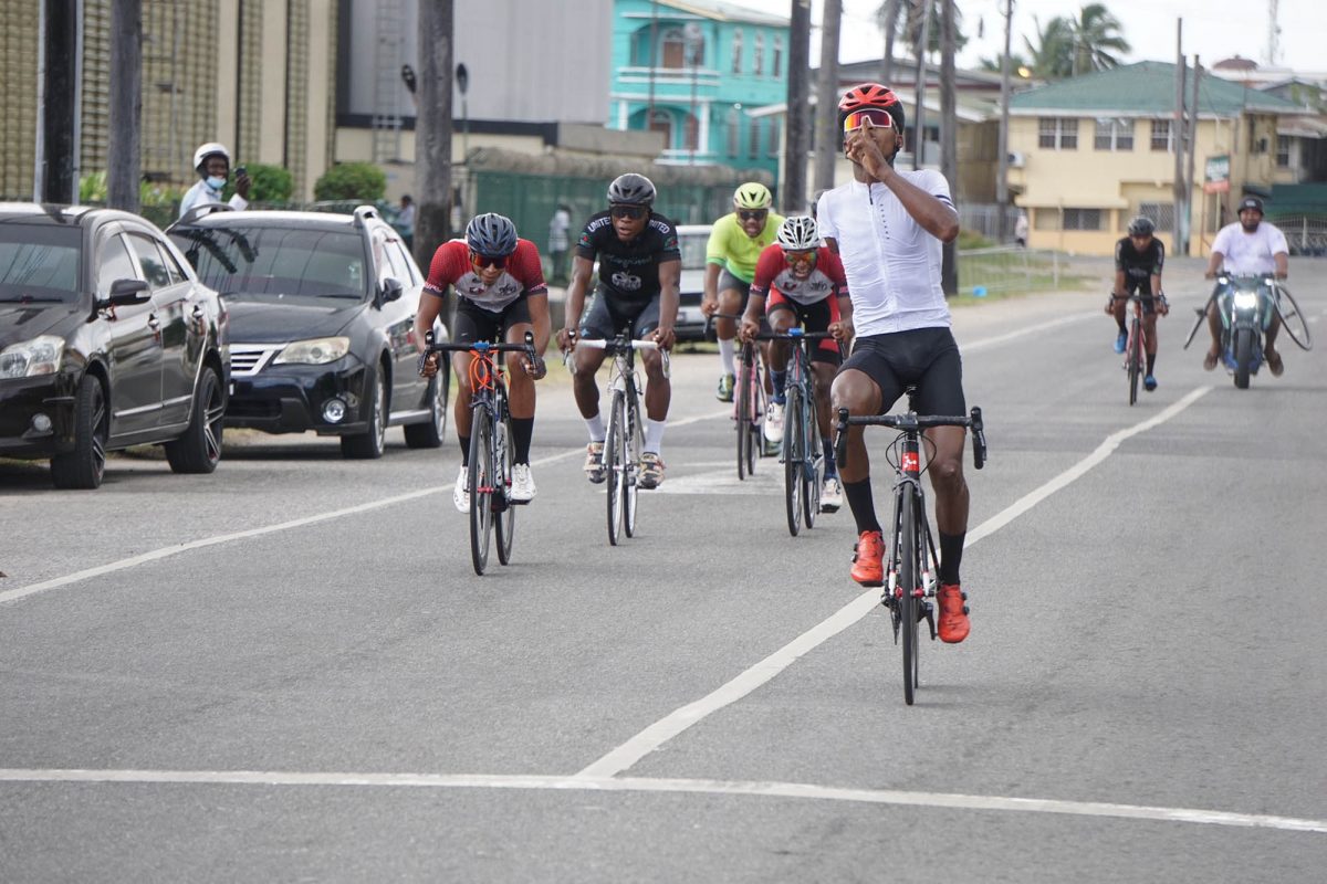 Walter Grant-Stuart won last year’s Victor Macedo Road race, he will be looking for a repeat on Sunday. (Emmerson Campbell photo)