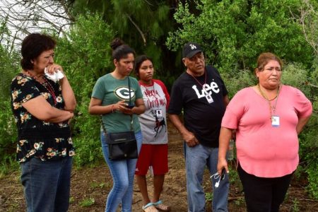 Relatives of miners trapped in the flooded Pinabete coal mine react while talking to reporters after rejecting a government plan to find the miners that officials said could stretch from six and 11 months, in Sabinas, Coahuila state, Mexico August 25, 2022. REUTERS/Cesar Alejandro Fernandez/File Photo