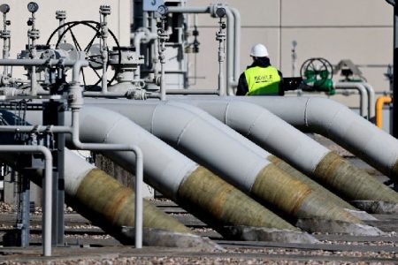 Pipes at the landfall facilities of the ‘Nord Stream 1’ gas pipeline are pictured in Lubmin, Germany, March 8, 2022. REUTERS/Hannibal Hanschke