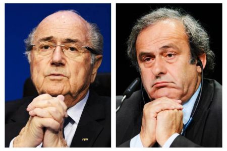 Sepp Blatter (left) and Michel Platini