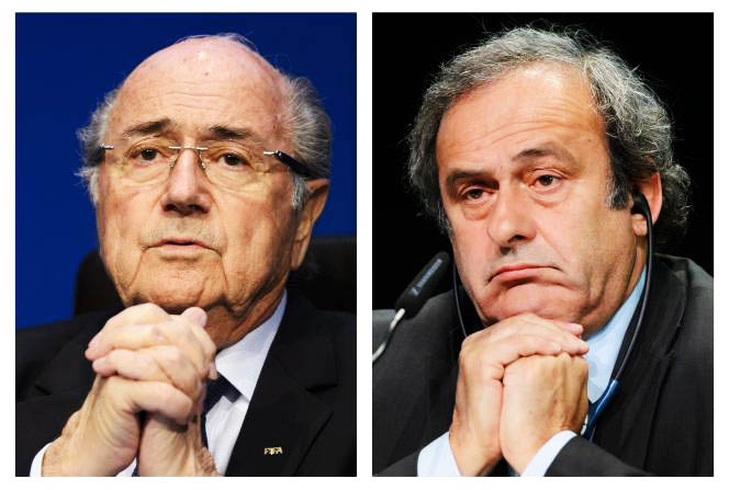 Sepp Blatter (left) and Michel Platini