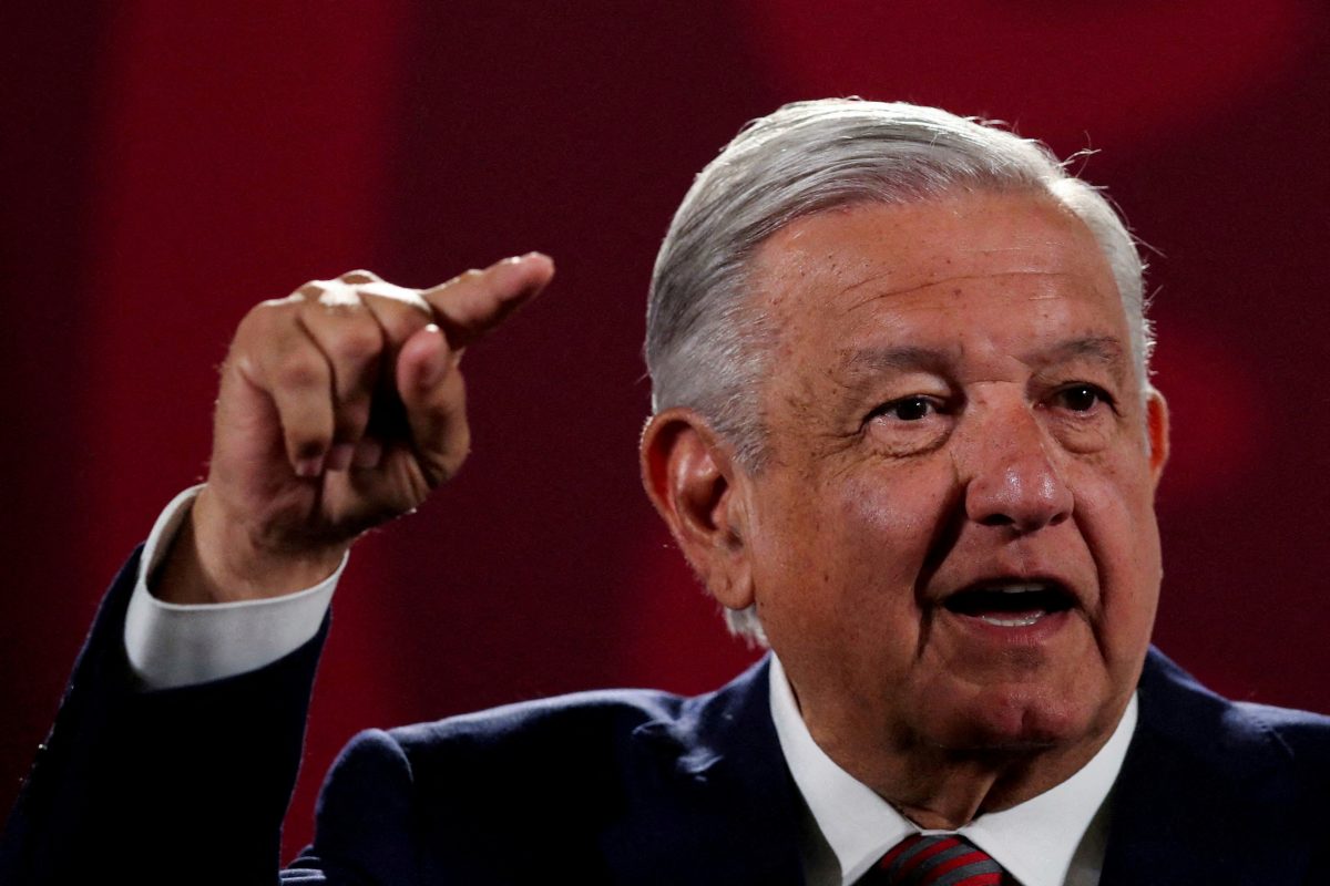 FILE PHOTO: Mexico’s President Andres Manuel Lopez Obrador gestures during a news conference at the National Palace in Mexico City, Mexico, June 20, 2022. REUTERS/Edgard Garrido//File Photo
