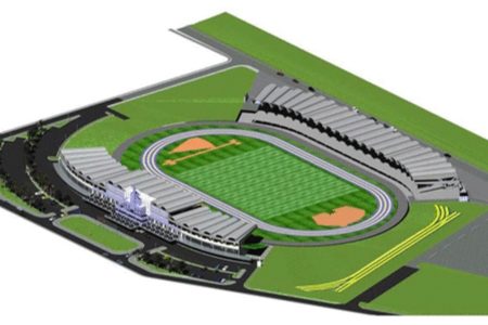 An artist's concept of the stadium