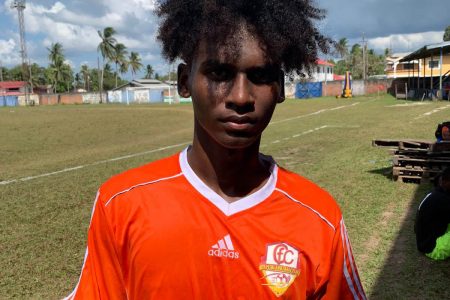 Capital FC scorer Omarion Ramsammy.