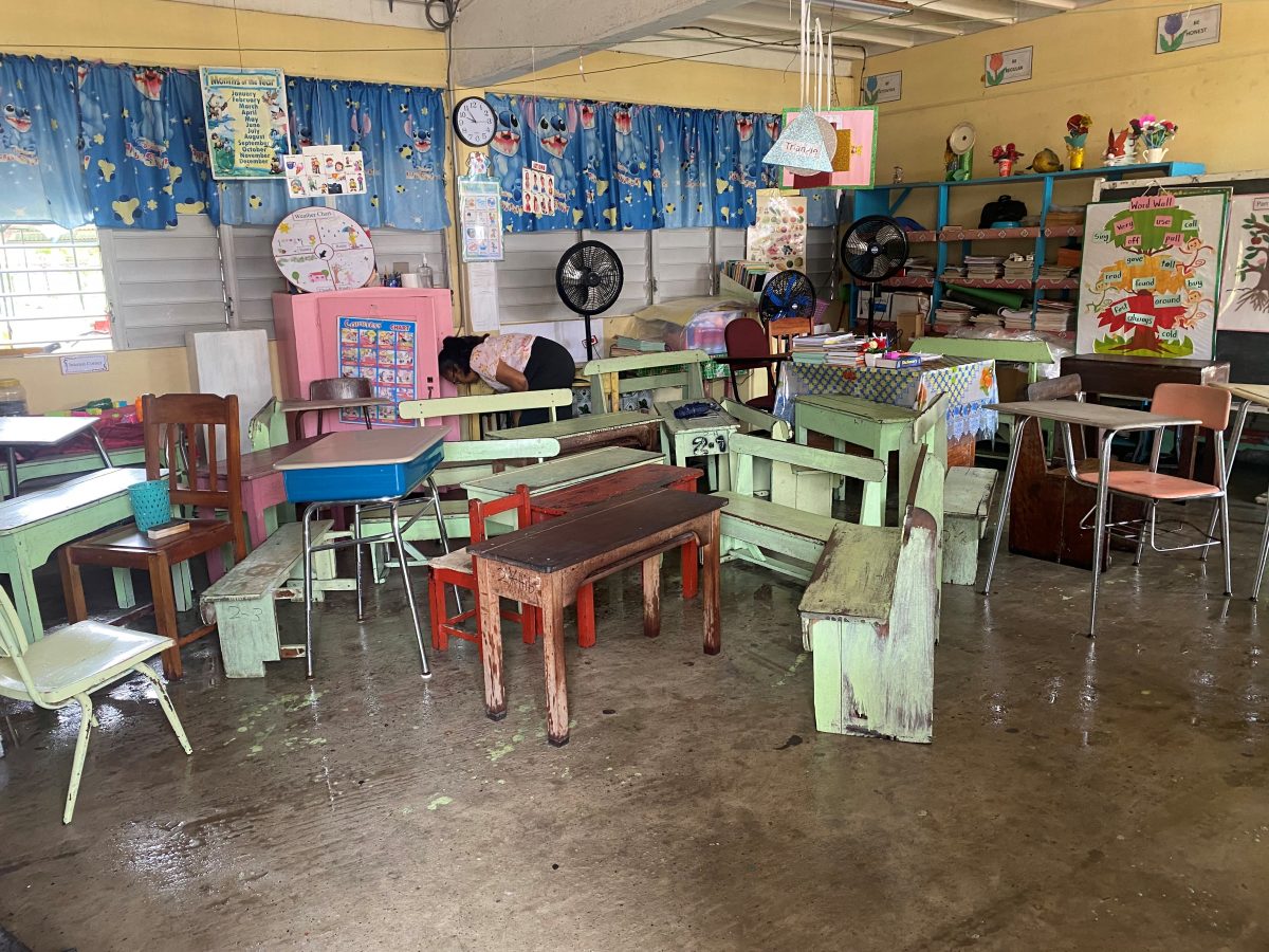 One of the affected classrooms