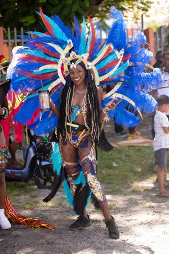 A reveler in one of the Cricket Carnival costumes. (Pic taken from Cricket Carnival Facebook page)
