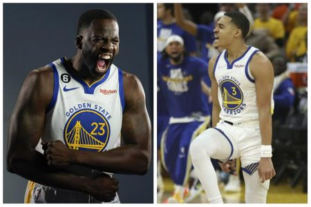 Draymond Green and Jordan Poole 