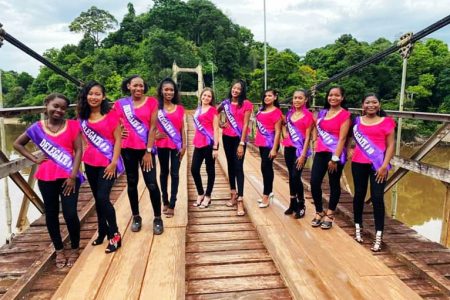 The ten delegates that will be participating in the Miss Regional Division #8 Police Youth Ambassador Pageant
