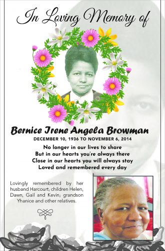 Bernice Irene Angela Browman