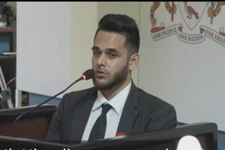 Dr Josh Kanhai testifying