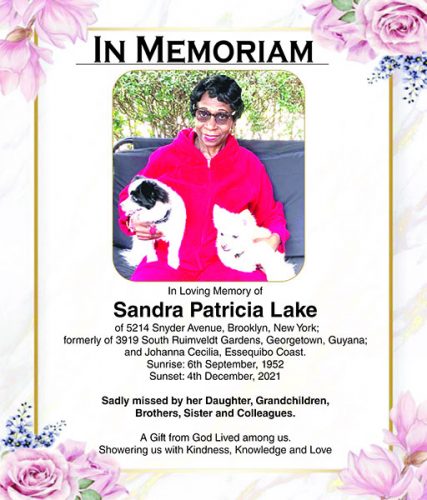 Sandra Patricia Lake