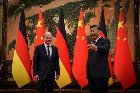 German Chancellor Olaf Scholz meets Chinese President Xi Jinping in Beijing, China November 4, 2022. (Photo: Kay Nietfeld/Pool via REUTERS)
