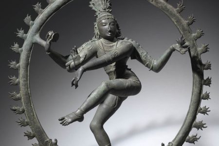 Shiva Nataraja (Shiva as Lord of the Dance), Unknown Artist/Chola Period, Bronze, 900-1,200 CE. Collection of Cleveland Museum of Art. (Image: https://www.clevelandart.org/art/1930. 331)