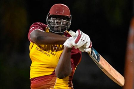 Leeward Islands Hurricanes all-rounder Rahkeem Cornwall.
