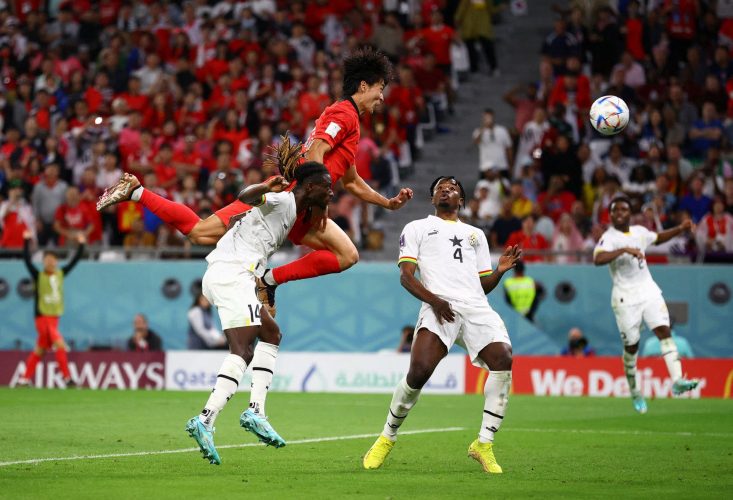 South Korea’s Cho Gue-sung scores their second goal REUTERS/Kim Hong-Ji.