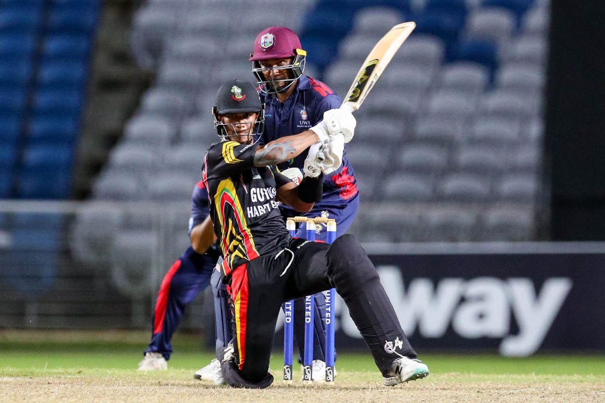  Tevin Imlach on the go during one of his recent innings in the Super50 Competition.