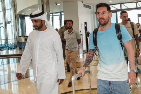 Lionel Messi arrives in Qatar for his fifth World Cup. (Photo courtesy Twitter)