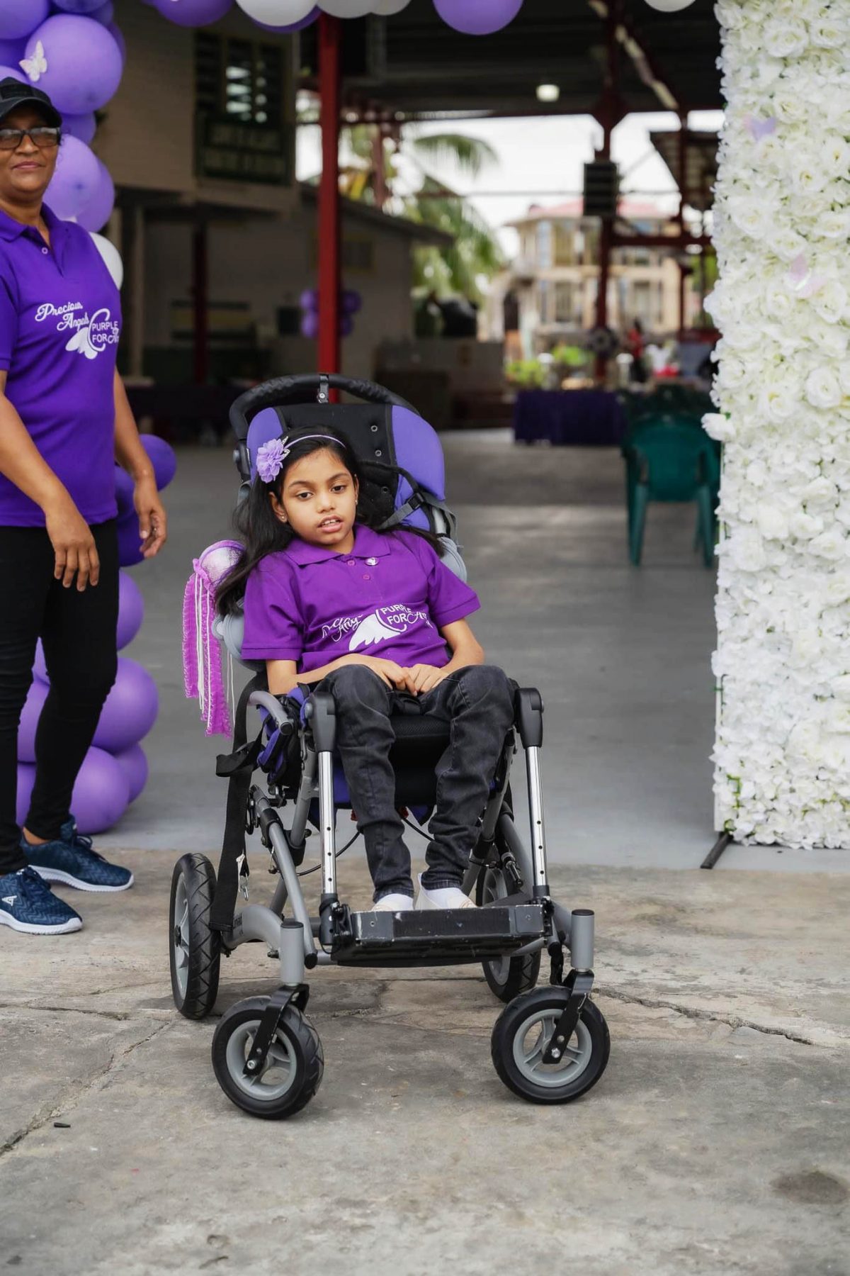 Amani Mohamed during the recent walk organised by the charity to shed light on the condition