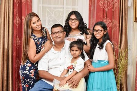 Family Break: ‘Bram’ with wife and daughters