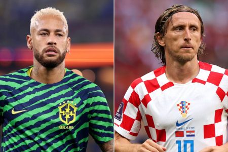 Brazil’s Neymar (left) will face-off against familiar foe Luka Modric of Croatia in the quarterfinal of the 2022 FIFA World Cup