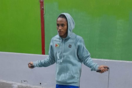 Featherweight Keevin Allicock skipped for a duration of one hour moments after brushing aside his GDF opponent in the first round last night when the Terrence Ali National Open commenced at the National Gymnasium. Allicock will be on show this evening when the tournament continues at the same venue.