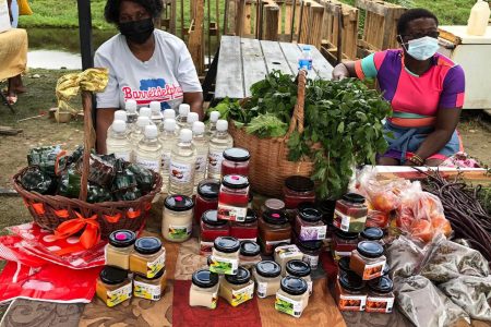 Products on display at Mocha Producers Market Day