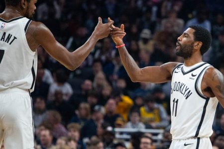 Superstars Kyrie Irving and Kevin Durant have combined to lead the Brooklyn Nets to nine consecutive victories.