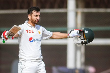  Pakistan’s Agha Salman scored a stunning hundred against New Zealand yesterday with the help of the tailenders. (Photo courtesy Twitter)