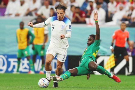 England easily stepped over Senegal’s challenge to advance to the quarter-finals. (Photo courtesy Twitter)