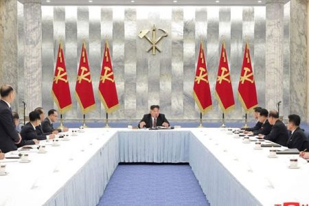 North Korean leader leader Kim Jong Un attends the 12th Meeting of the Political Bureau of the 8th Central Committee of the Workers' Party of Korea (WPK), in Pyongyang, North Korea, in this photo released on December 31, 2022. — Reuters
