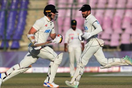 New Zealand ended day four of the 2nd Test in a dominant position against hosts Pakistan
