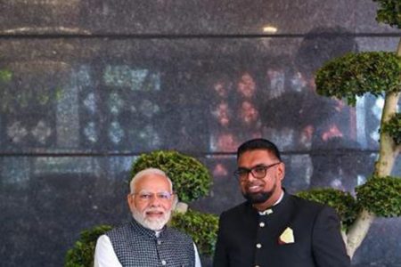 President Ali with Prime Minister Narendra Modi during his recent visit to India.